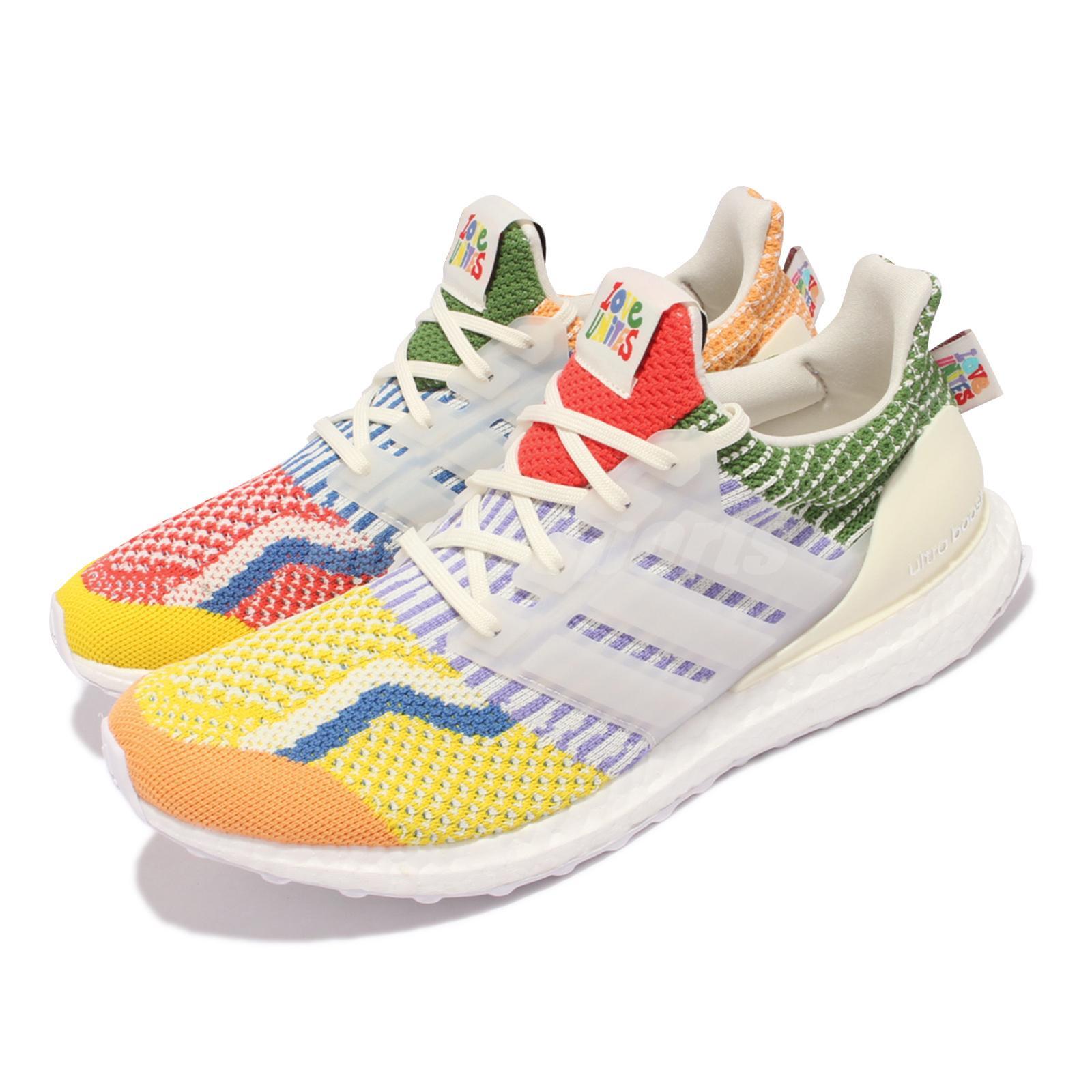 adidas ULTRABOOST 5.0 DNA Pride Pack Love Объединяет белых мужчин для бега унисекс GW5125