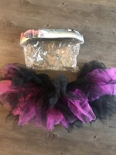 Halloween Black and Pink Tutu Fits Junior Small/Medium Adult Small