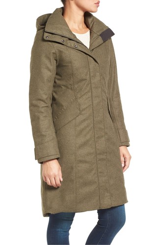 Nau Women's Prato Wool Down Trench - Surplus Heather - Size Large