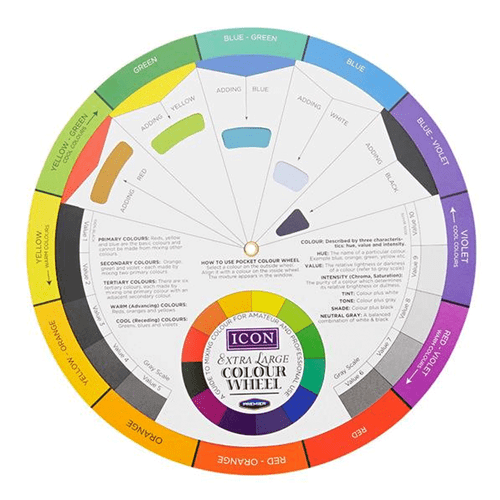 Colour Wheel Artist Paint color mixer for painting/airbrush design/makeup 20cm - Picture 4 of 7