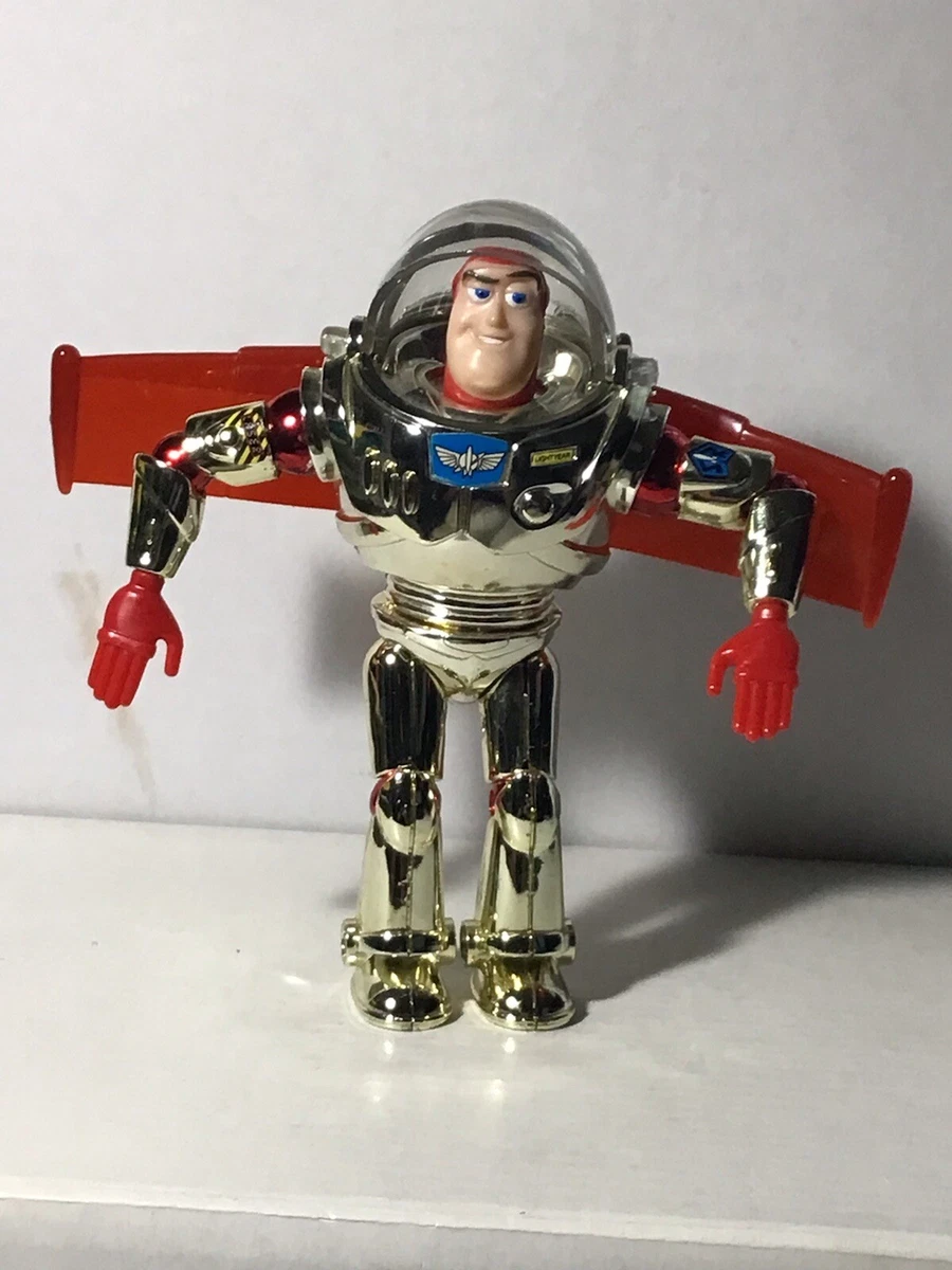 Toy Story Interstellar Red Gold Silver Buzz Lightyear 5 Thinkway. Rare 1995
