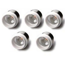 5-pack Light Bulb Socket Adapter Mogul Base E39 to Medium E26 Screw Reducer A194