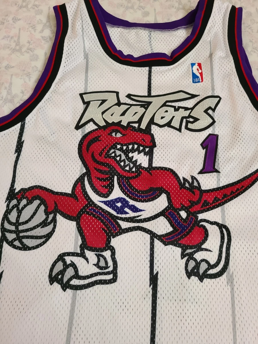 Toronto Raptors Tracy McGrady TMac Big Dino Dinosaur authentic jersey USA 52 2xl