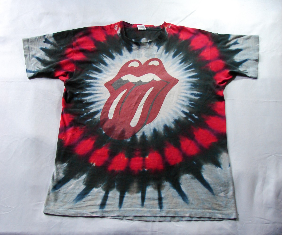 Vintage 90s Rolling Stones Voodoo Lounge 1994 Tie Dye Short Sleeve