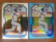 2  2021 Panini Prizm Cody Bellinger Base & Carolina Blue Prizm Parallel #135