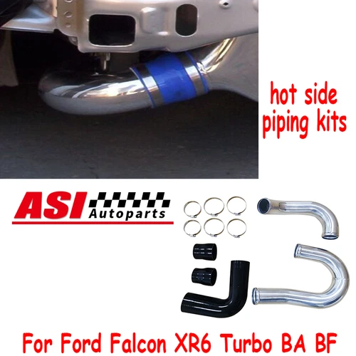 Hot Side intercooler Hose Piping pipe kit For Ford Falcon BA BF XR6 Turbo models - Picture 2 of 11