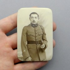 French, Antique Photo Man, Soldier. WWII. 1930.