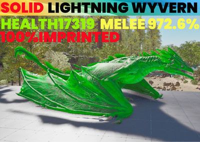 ARK Survival Ascended PvE Top stats Lightning Wyvern  PC/XBOX/PS5 ASA