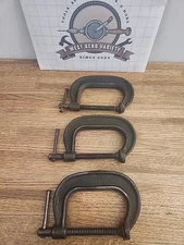 3pc. Armstrong 403, 3" C-Clamp, Drop Forged USA