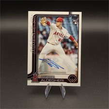 2025 Topps Series 2 Real One Autographs Samuel Aldegheri Angels Rookie #438