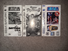 Sega Saturn Controller And Daytona Usa(no case) also includes manuals