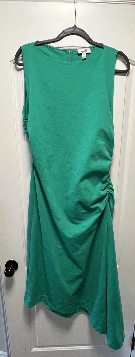green emerald velvet dress COS Pleated Knitted Maxi Dress Green – The Dress Nook