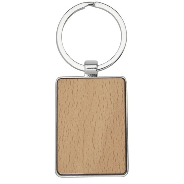 "Avenue - \"Mauro\" Rechteckiger SchlüSselanhäNger Aus Holz (PF3568)"-image