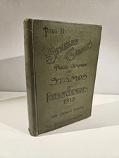 Stanley Gibbons Stamp Catalogue Foreign Countries 1915 25th Ed. Antique Book
