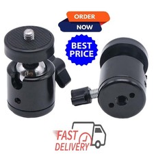 2 x Mini Tripod Ball Head Swivel DSLR Camera Adapter 1/4" Screw Mount Stand ball