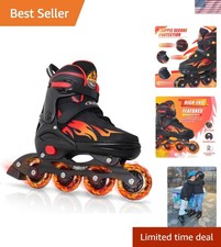 Adjustable Inline Skates for Kids Adults, Indoor and Outdoor Blades Roller Sk...