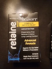 (Authentic!) OCuSOFT Retaine MGD Complete Dry Eye Relief Lubricant Drops 30ct