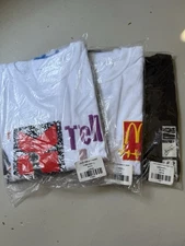 Travis Scott Cactus Jack x McDonald's Lot Of 3 Brand New Shirts Large