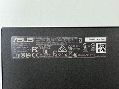 New Asus Zenbook Duo 14 Bluetooth Keyboard 2026 UX8407A US