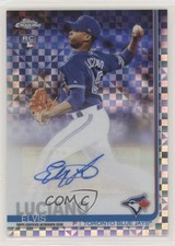 2019 Topps Chrome Update Target X-Fractor 62/125 Elvis Luciano #CUA-EL Auto 06rs