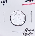 New Listing1888-P  GEM AU+++  PHILADELPHIA MINT  10C  U.S. SEATED LIBERTY DIME.  WOW!