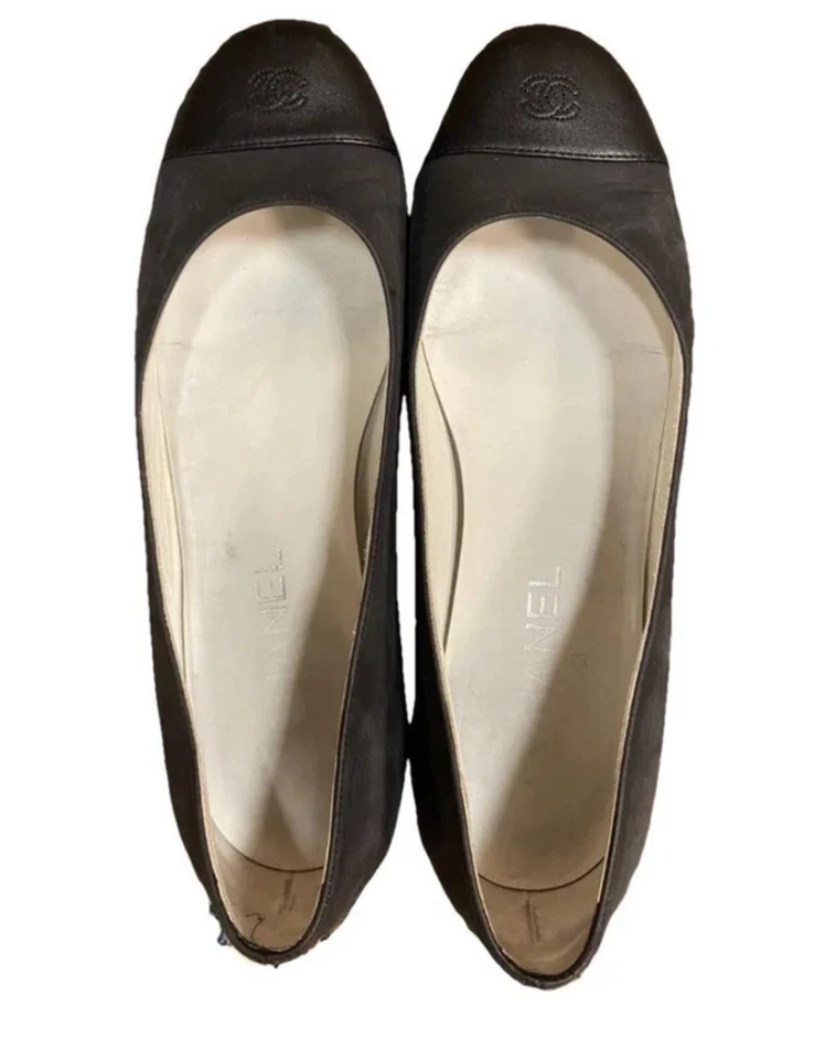 Chanel Black Ballet Flats - Image 2 of 4