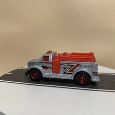 2012 Matchbox EMT Highway Rescue Fire Truck Silver Shark w/Red Wheels NM