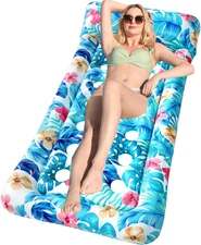 Inflatable Pool Floats Raft - Oversized Pool Raft and Float for Adults, Cooling