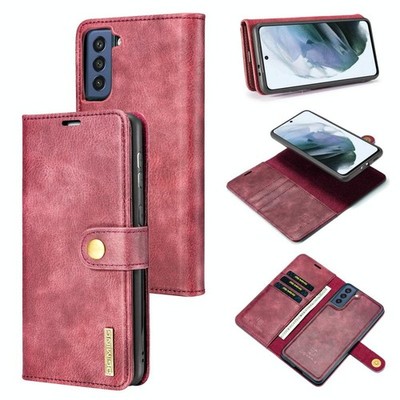 Für Samsung Galaxy S21 Fe DG.Ming Crazy Horse Texture Flip Ledertasche mag