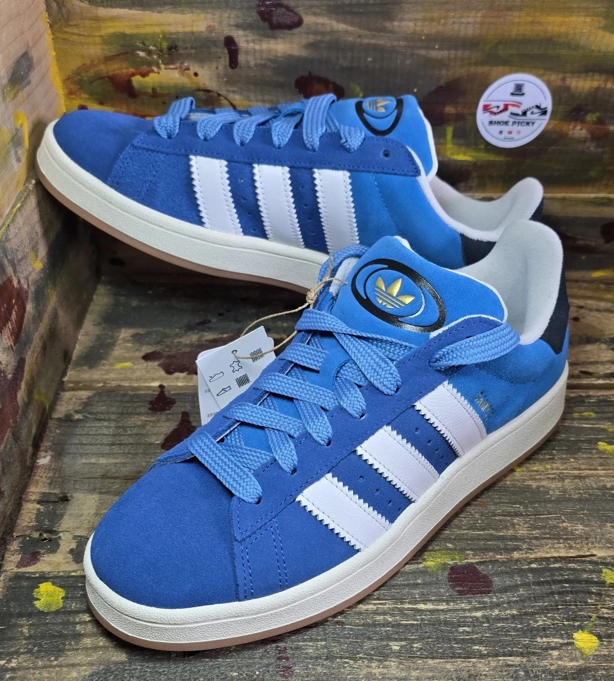 Adidas Campus 00s scarpe sneakers basse uomo casual blu ID2049 NUOVE taglia 11 5