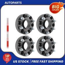 4x 1.5inch 38mm Wheel Spacers 6x5.5 M14x1.5 78.1mm For Chevy Silverado 1500