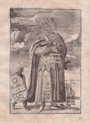 Mallet Description de l'Univers Titel title page Africa Afrique Kupferstich 1719