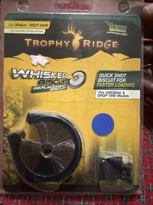 Trophy Ridge Sure Shot Pro Whisker Biscuit Rest Right Hand Medium Black   