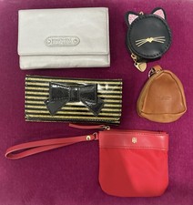 Lot of 5 Mix Brands Women  s Wallets  Coin Pouches