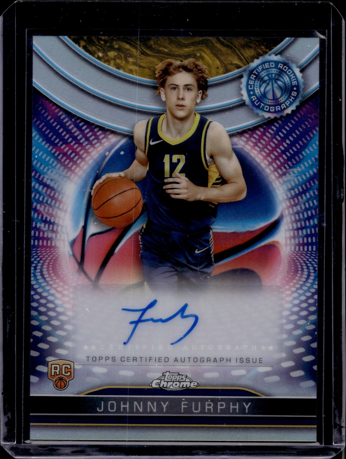 2024-25 Topps Chrome Certified Autograph Issue Rookies Refractors Johnny Furphy