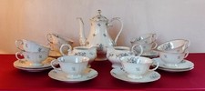  Servizio Tè  porcellana vintage Bavaria decorazioni oro  floreale Tea service