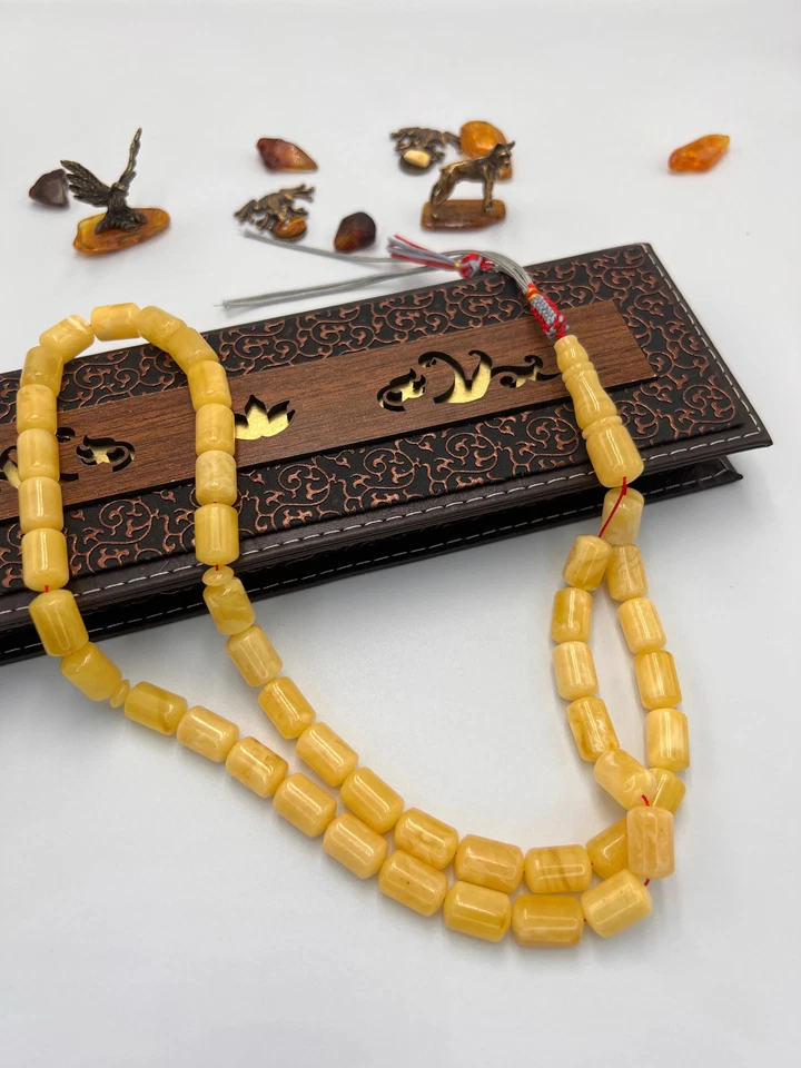 مسباح كهرمان بلطيقي حر مع شهاده Rosario de ámbar báltico con certificado Foto 4 de 4