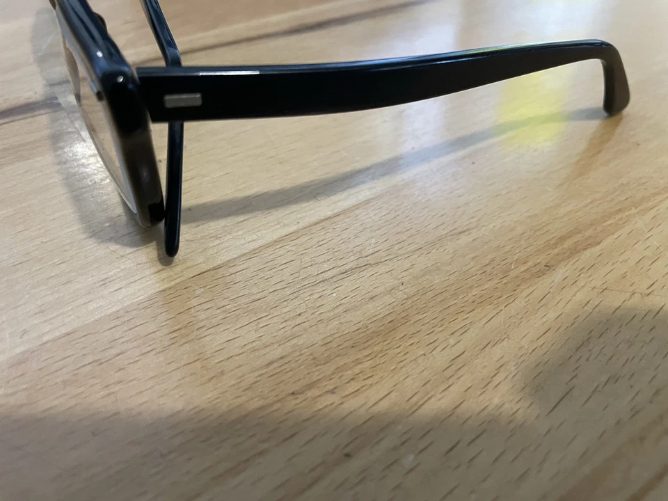 Monturas de gafas vintage con borde de cuerno negro Bausch & Lomb B&L 50-22 Foto 3 de 4