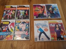 Wii Sports Games Just Dance, Zumba, My Fitness Coach, Mel B, 2xRemote, 2xnunchuk