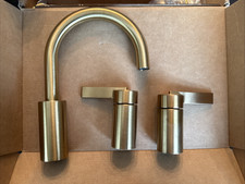 Moen Cia Two Handle Bathroom Faucet Brushed Gold T6222BG Open See Photos