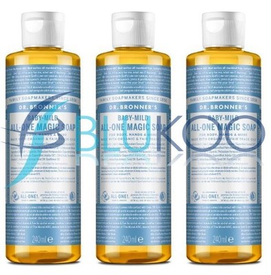 Dr Bronner Organic Baby Mild All-One Magic Soap - 240ml (3er Pack)