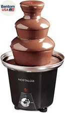 3 Tier Electric Chocolate Fondue Fountain Machine for Parties - Melts Cheese, Qu