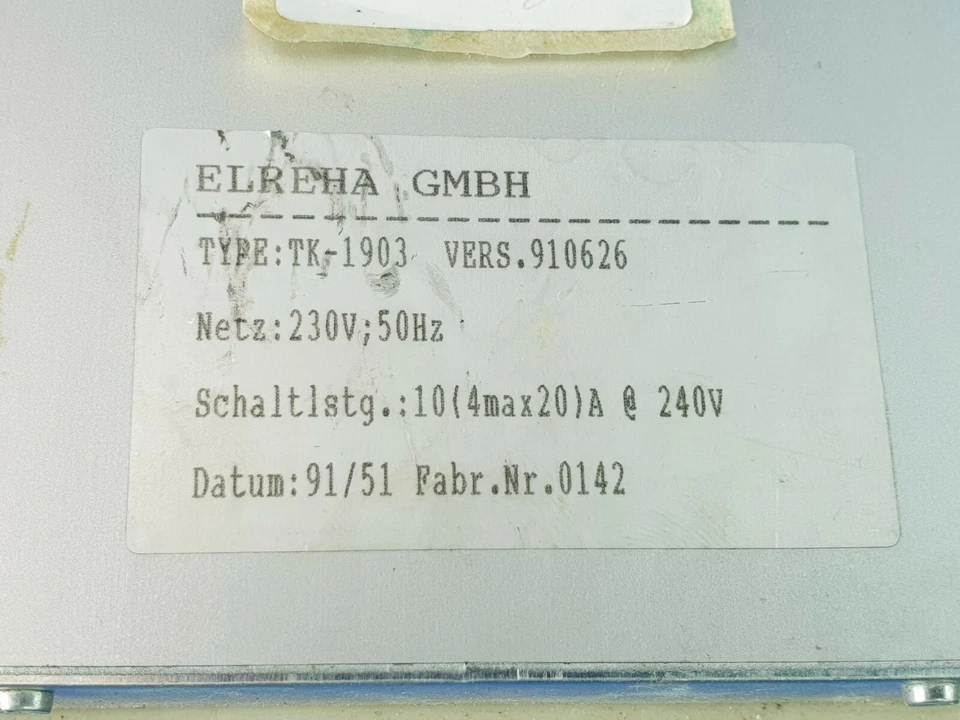 Linde Elreha TK-1903 Kühlstellenregler 230V Version 910626 Inkl.MwSt - Bild 4 von 4