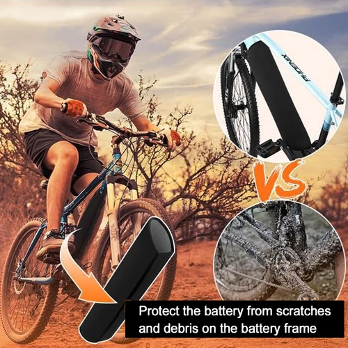 E-Bike Akku Schutzhülle Wasserdicht Fahrrad Akku Abdeckungen Akku Verlängern DE - Bild 10 von 12