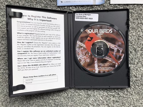 Thayer Birding Software Our Birds MICHIGAN CD Rom 2002 V 3 WITH KEY CODE-VG Cond - Picture 4 of 6