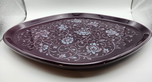 Vintage Noritake Primastone Fantasy 8317 Purple Diamond Shaped Platter 14.5" L - Picture 4 of 6