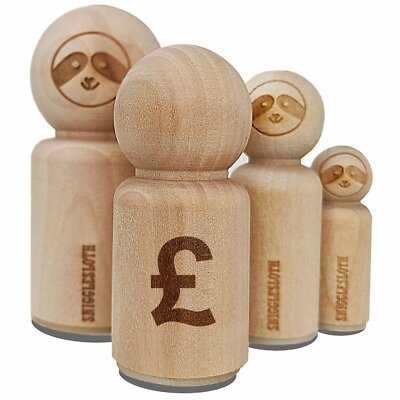 Pound Sterling Symbol United Kingdom Rubber Stamp for Stamping Crafting Planners
