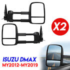 <!--F#f_0-->Extendable Pair Towing Mirrors for Isuzu MU-X 2013-2019 D-MAX 2012-2019<!--F/-->