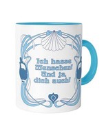 Ich Hasse Menschen Tasse Spruch Frech Geschenk Jugendstil Art Nouveau Witzig Fun