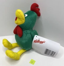 2000 Kellogg's Corn Flakes Cornelius Green Rooster 8 Inch Bean Plush Animal